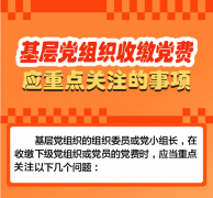 基层党组织收缴党费重点注意事项